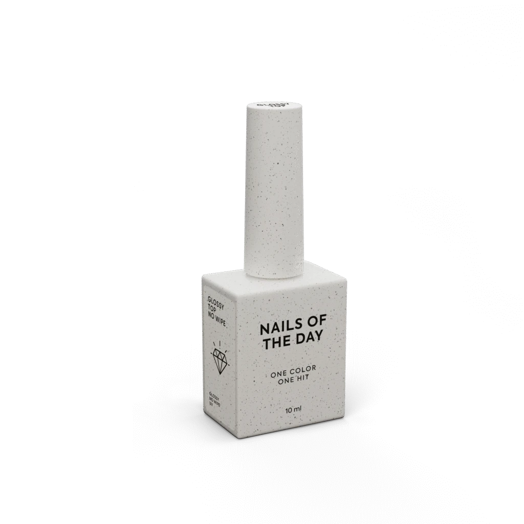 NAILSOFTHEDAY Glossy Top No Wipe – Glänzender Top Coat ohne Schwitzschicht mit UV-Filtern