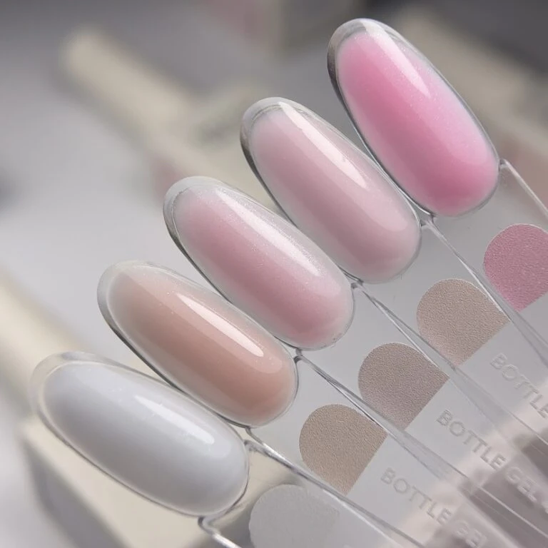 NAILSOFTHEDAY Bottle Gel 47 Shimmer – Milchrosa hochfestes Aufbaugel mit rosafarbenem Schimmer zur Nagelverstärkung – Bild 2