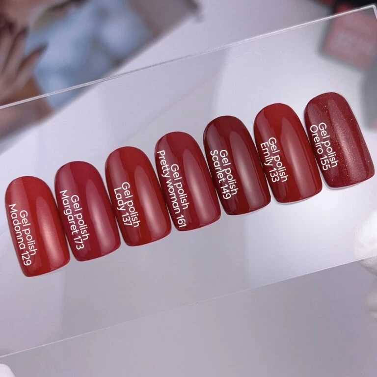 NAILSOFTHEDAY Gel Polish Pretty Woman 161, Rot-Himbeerfarbener Gel-Lack, 1-Schicht-Deckkraft, 10 ml – Bild 3