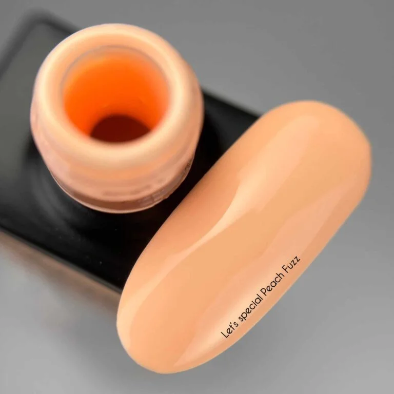 NAILSOFTHEDAY Gel Polish Peach Fuzz 181, Zartpfirsichfarbener Gel-Lack, 1-Schicht-Deckkraft, 10 ml – Bild 2