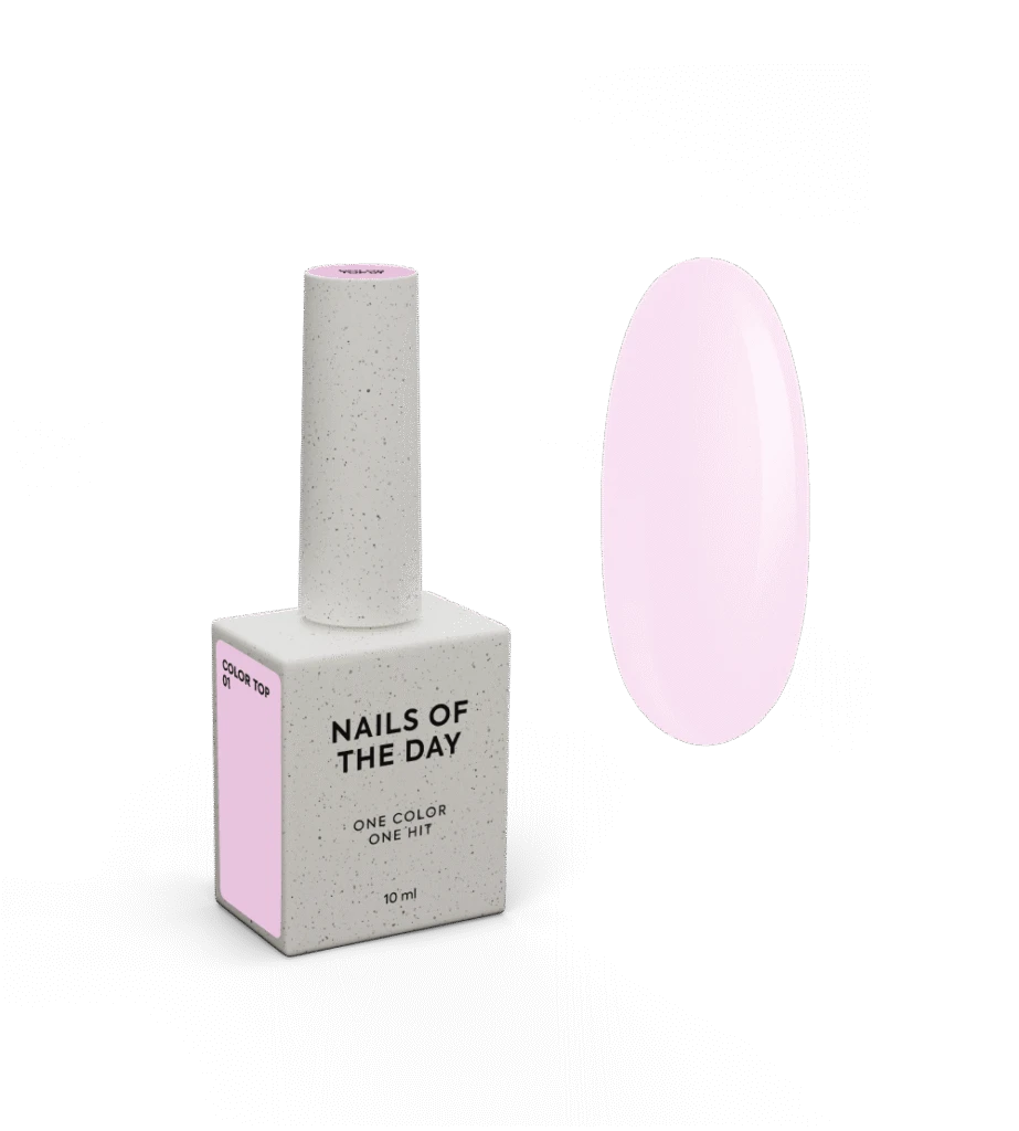 NAILSOFTHEDAY Color Top 01 – Zartrosa Top Coat ohne Schwitzschicht