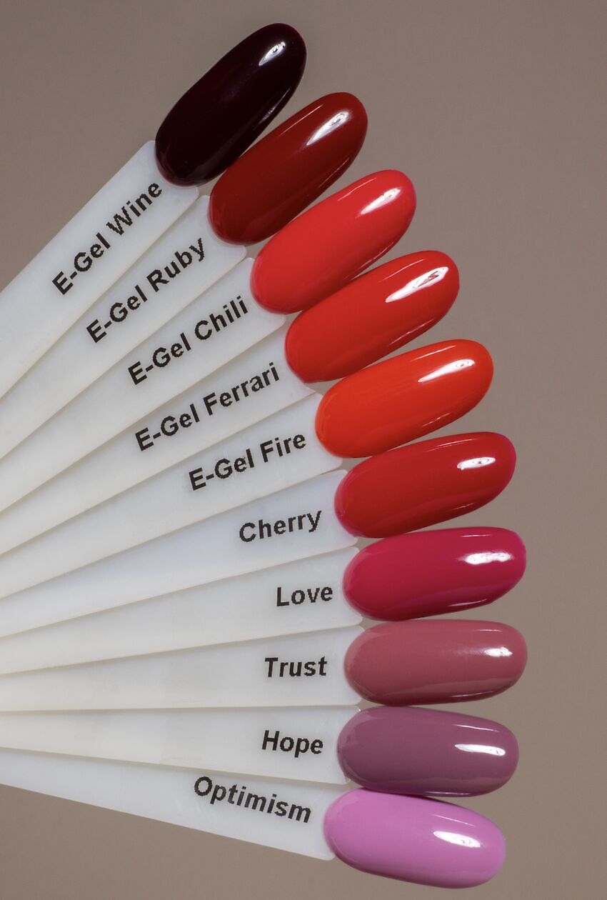 Verin E-Gel Ruby – Aufbaugel zur Verstärkung natürlicher Nägel, 15 ml – Bild 2